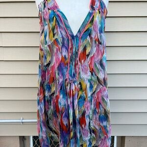 Erica Davies 100% silk top Women multicolored size 6